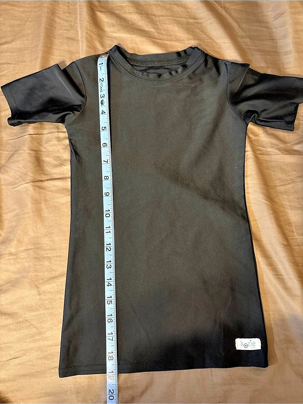 Kozie compression clothing Size 7 Short Sleeve Tees 1 Black & 2 blue bundle
